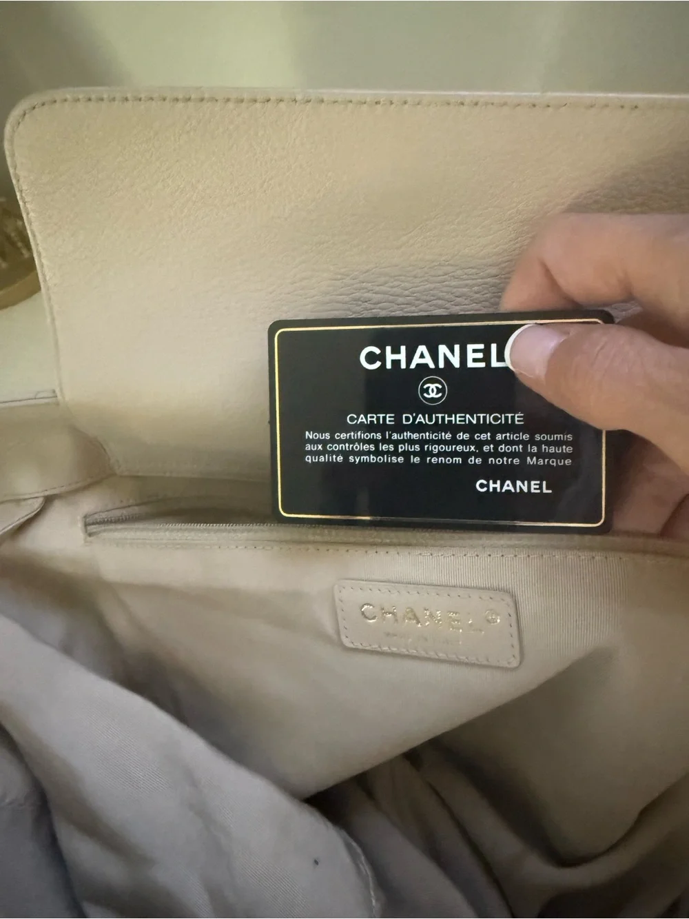 CHANEL Blush Quilted Leather Tote with Gold Hardware - Picture 9 of 9